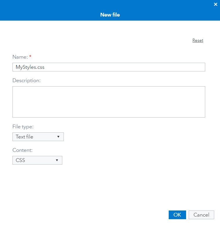 11-Uploading the CSS file via SAS Job Execution web app