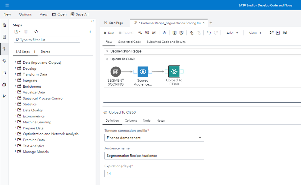 Image 15: No-code Interface To Connect To Audiences API & Customer Intelligence 360