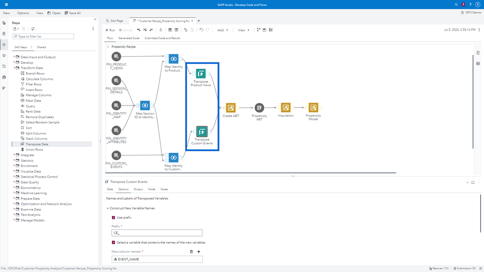 Image 9: Data Transpositions For Customer Propensity Recipe